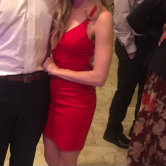 Red bodycon mini dress - Picture 1 of 6